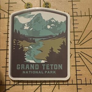 💜13/$13 +Bundle Sticker Sale | Travel Grand Teton National Park Wyoming Sticker